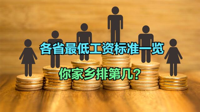 上海7月1日起上调最低工资标准!最新各省最低工资排名,广西垫底