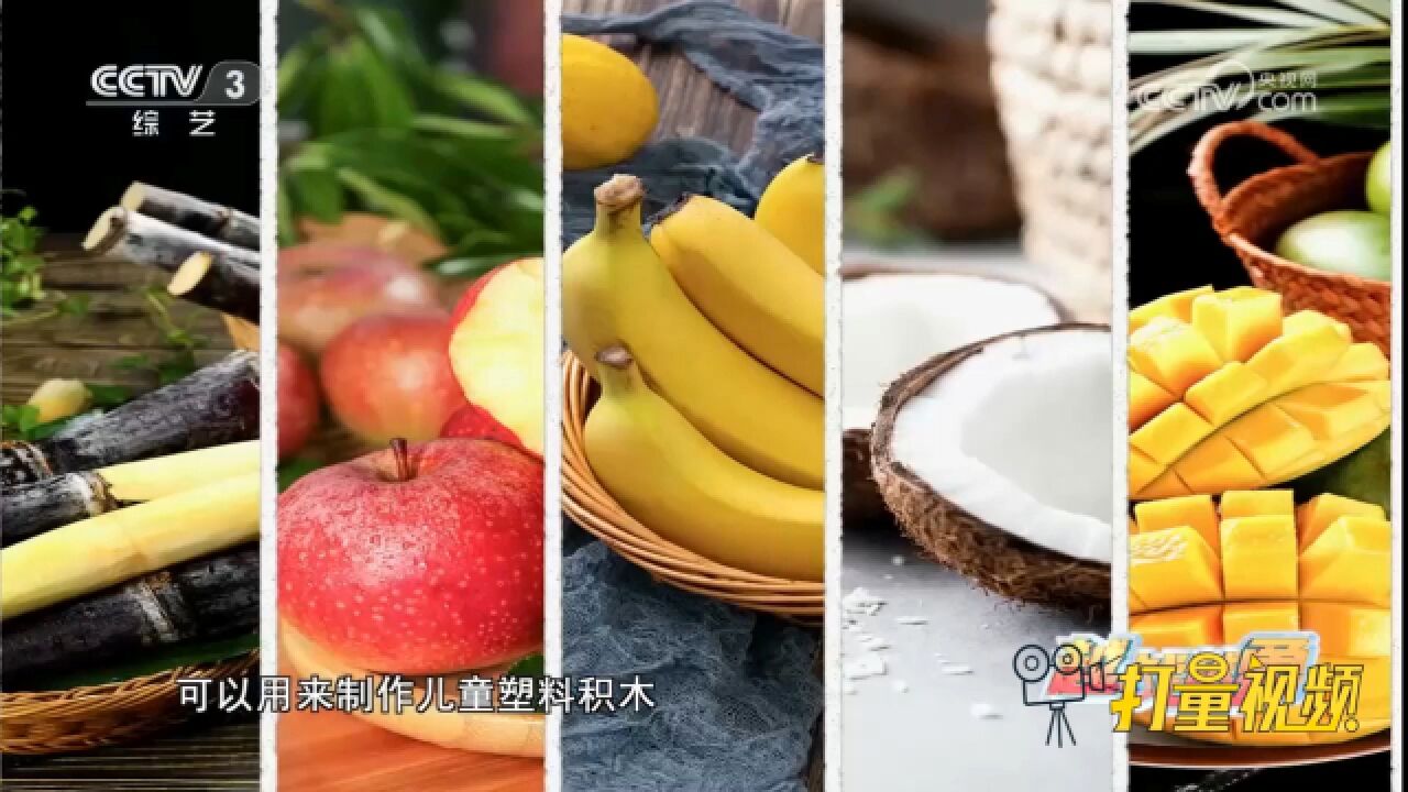 哪种水果的残渣提取物可以用来制作儿童塑料积木?一起来看