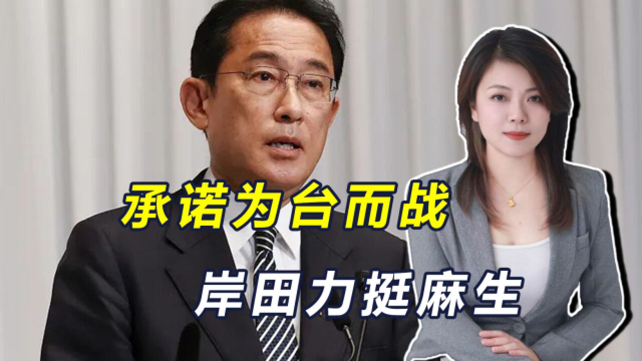 承诺为台而战?岸田力挺麻生,日本又想赌国运,只会输的更惨