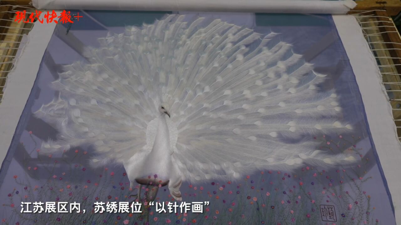 绣出“流光溢彩的白”,打卡第九届版博会“宝藏”展位