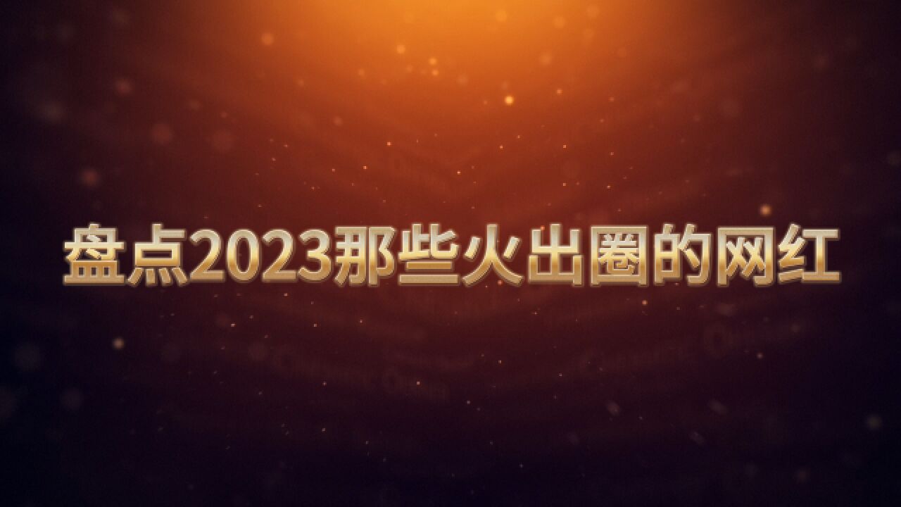 盘点2023那些火出圈的网红