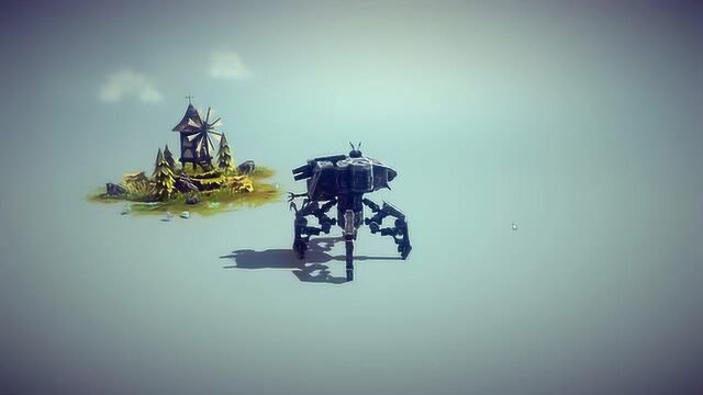 Besiege围攻 不会转动的机器,自己把自己给炸了