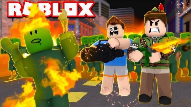 Roblox塔防模拟器!火焰兵出动大战僵尸部队?面面解说