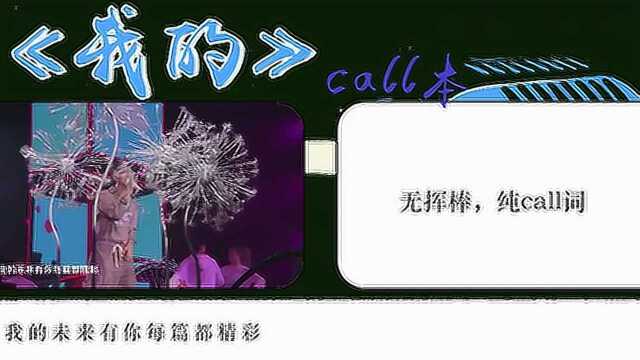 【10.30王俊凯】【饭制】场内应援《我的》打cal