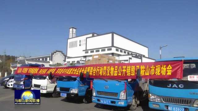 马鞍山市开展整治食品安全问题联合行动罚没物品公开销毁活动