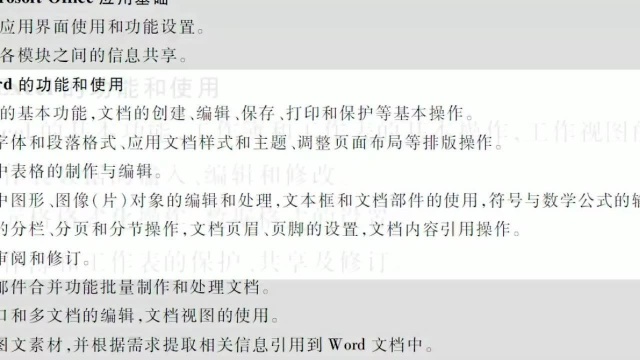 十张图让你掌握计算机二级ms office考试内容