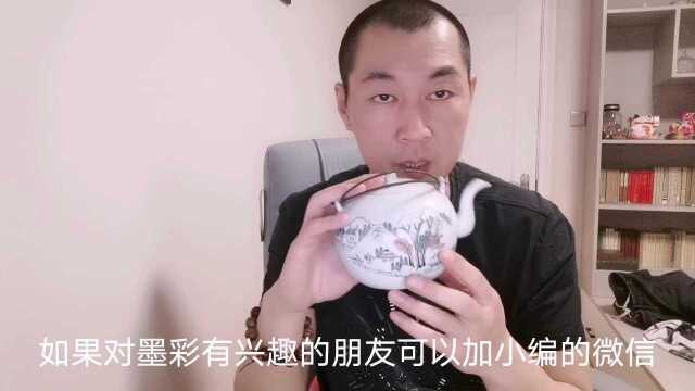 晶哥聊古玩:瓷器当中的水墨之风,墨彩!