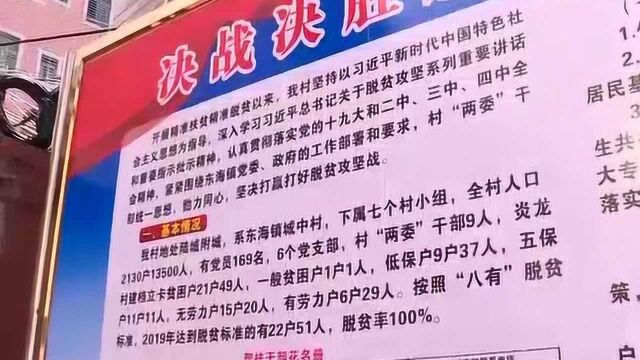 李庆新到东海镇调研脱贫攻坚工作