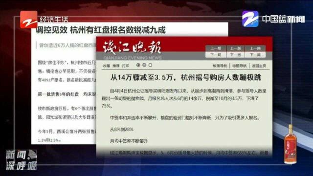 调控见效,有红盘报名数锐减九成