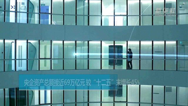 央企资产总额接近69万亿元 较“十二五”末增长45%