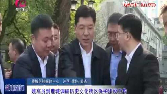 【温视频】姚高员到鹿城调研历史文化街区保护建设工作