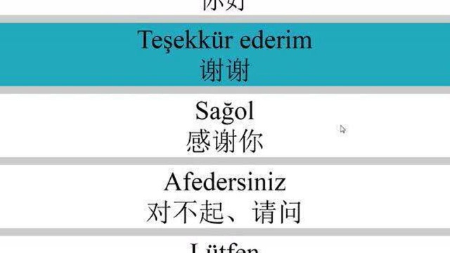 初级土耳其语入门二万句短句 背下来你就完全掌握了土耳其语