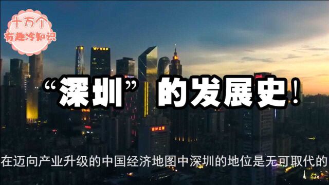 深圳是如何用“20年时间”从一个小渔村变成一线城市的?