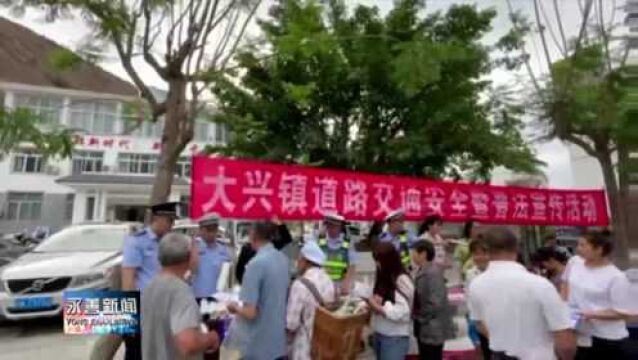 大兴镇开展道路交通安全暨普法宣传活动