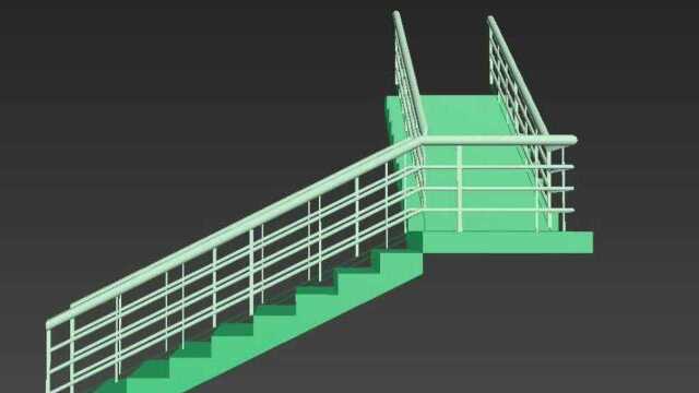 3dmax—关于L型楼梯的快速制作