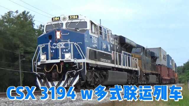 CSX 3194 w多式联运列车