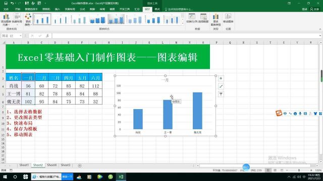 Excel零基础入门制作图表——图表编辑