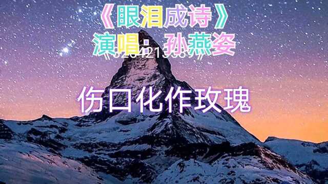 歌曲《眼泪成诗》演唱:孙燕姿