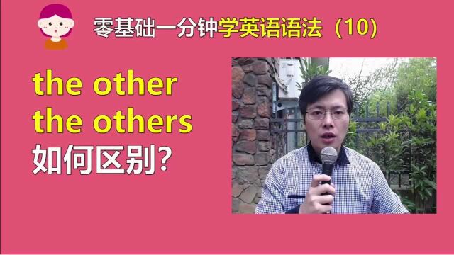 英语中the other和the others如何区分?知识点虽然小但是很重要