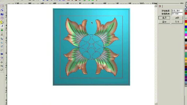 电脑雕花制图编程教程 精雕软件浮雕制图设计讲解