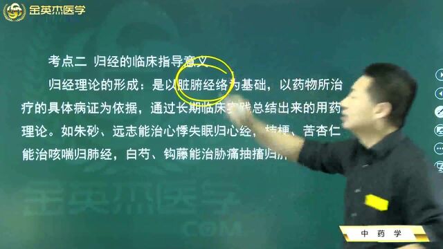 中医核心考点全攻略第3篇中药学第1章中药的性能04归经91