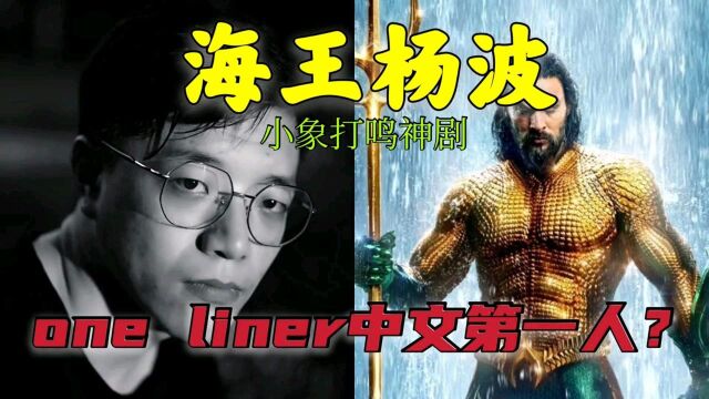 海王杨波,one liner风格中文脱口秀第一人?