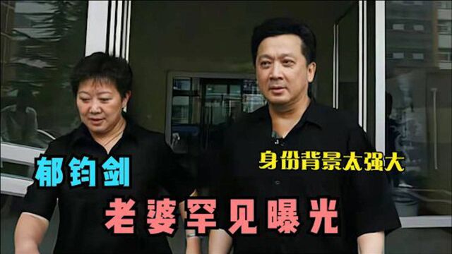 65岁郁钧剑老婆首曝光,长相绝美职业不一般,怪不得迟迟不愿露面