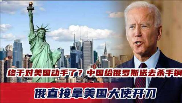 终于对美国动手了?中国给俄罗斯送去杀手锏,俄直接拿美国大使开刀