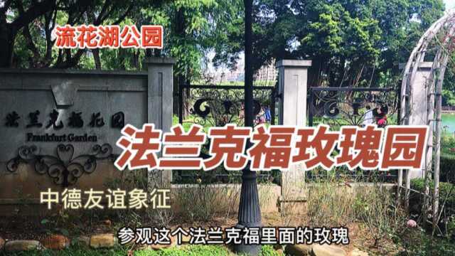 广州流花湖公园内法兰克福玫瑰园,1996年建,中德友谊象征花园