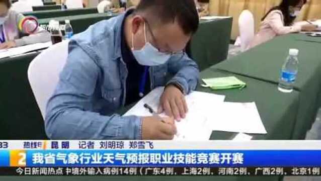 我省气象行业天气预报职业技能竞赛开赛