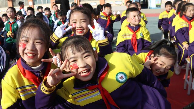 陕州外国语学校教育集团甘棠校区 小学部举行队列队形及韵律操比赛