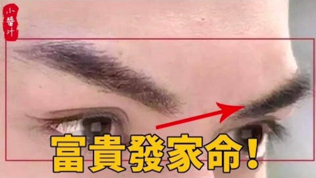 命理运势:“穷人眉”“富人眉”,12种眉毛12种命!