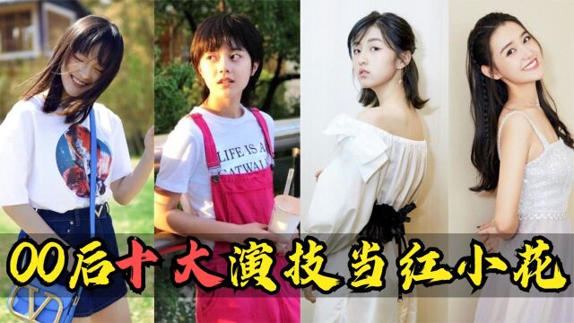 盘点十位00后的当红小花:妹妹子枫演技炸裂,小芈月刘楚恬超可爱