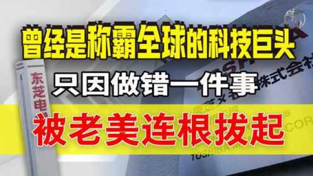 曾经是称霸全球的科技巨头,只因做错一件事被老美连根拔起#东芝