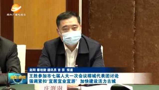 王胜参加市七届人大一次会议榕城代表团讨论,强调紧扣“宜居宜业宜游” 加快建设活力古城