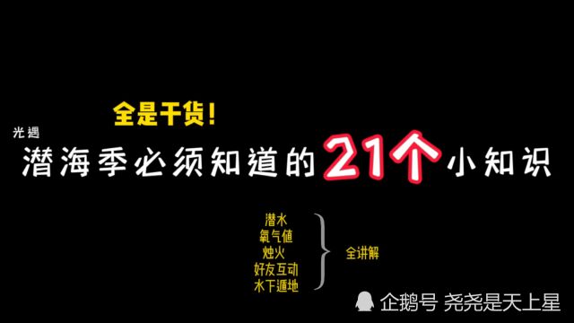 光遇潜海季你必须要知道的21个小知识!全是干货!