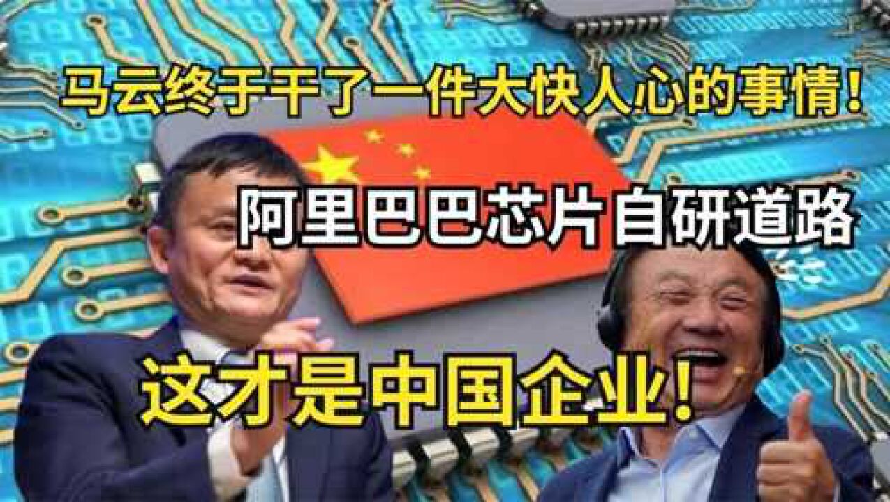 马云终于干了一件大快人心的事情!芯片自研道路,这才是中国企业