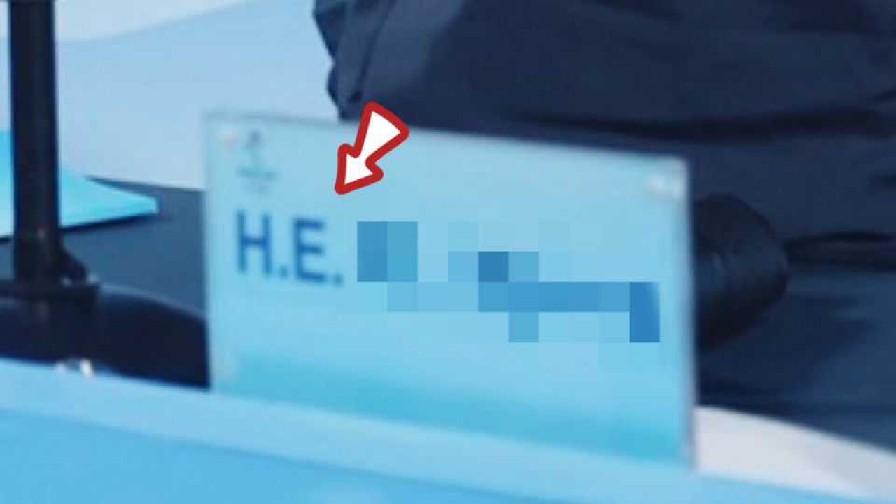 冬奥开幕式,领导桌签上的“H.E.”是什么意思?