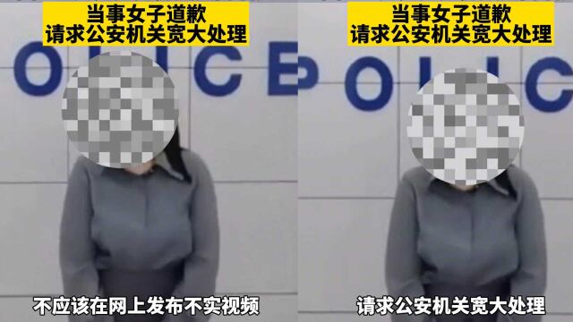 大闹三亚酒店女子后续,请求公安机关宽大处理,向广大群众道歉