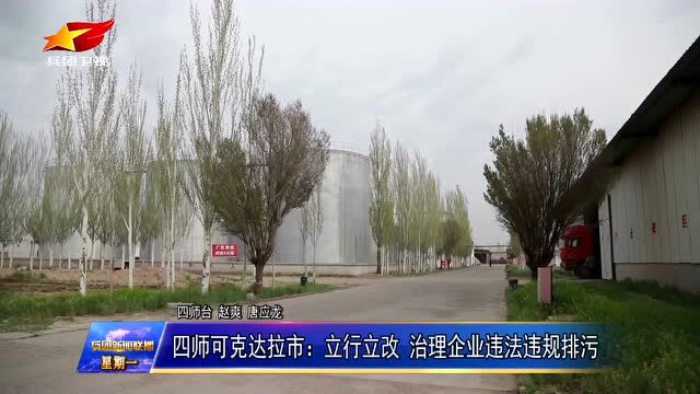 中央生态环境保护督察进行时丨四师可克达拉市:立行立改 治理企业违法违规排污