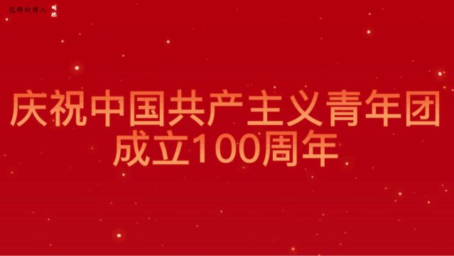 庆祝共青团成立一百周年