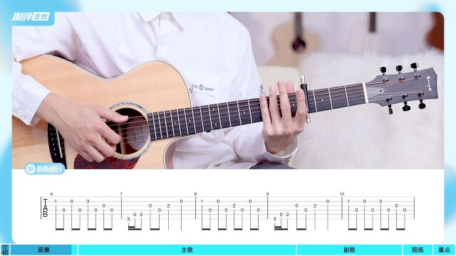 《你的名字》主题曲《前前前世》吉他指弹教学