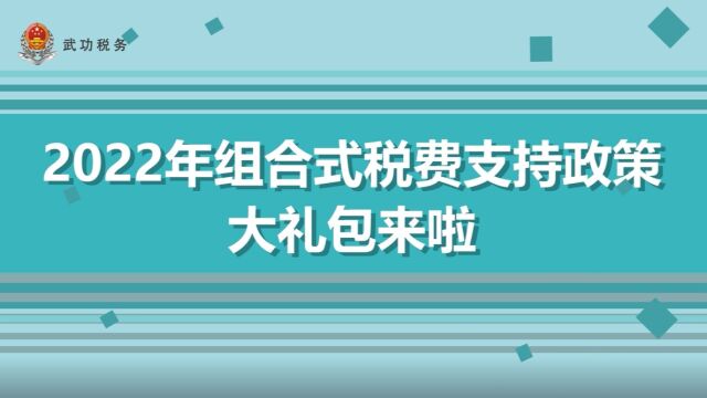 2022年组合式税费支持政策