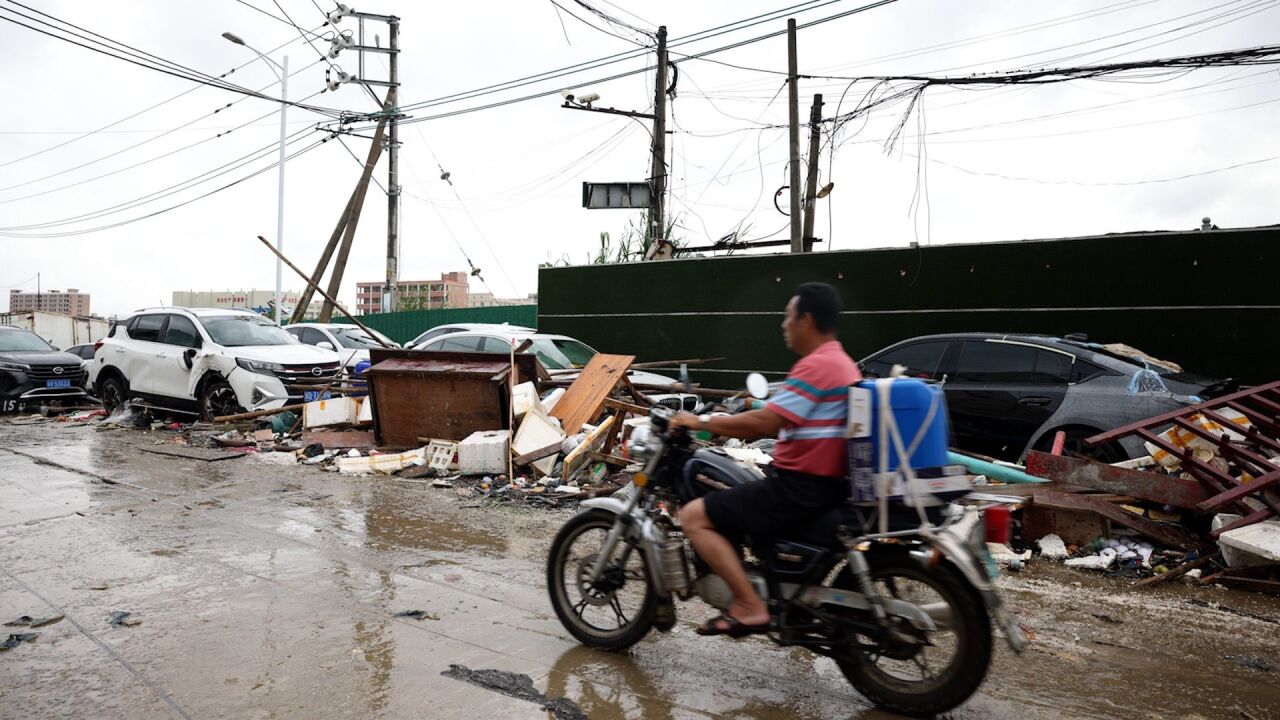 直击汕头潮阳强降雨后浸水现场,气象台提醒注意防御次生灾害