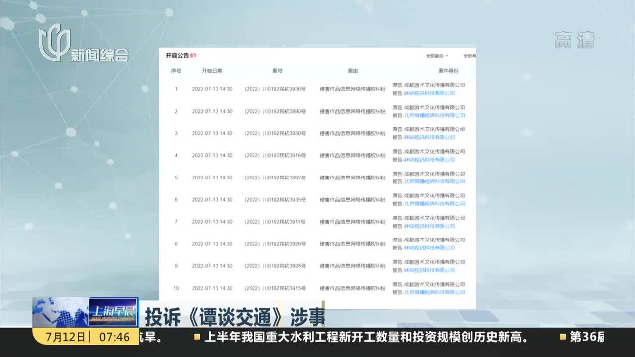 投诉《谭谈交通》涉事公司参保人数为0 被疑是空壳公司