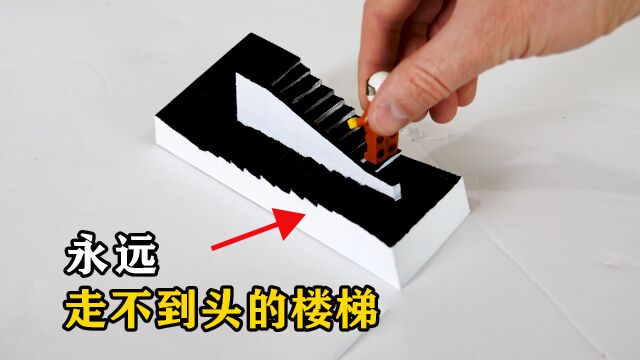 诡异的彭罗斯阶梯,楼梯能无限循环没有终点,这是什么原理?