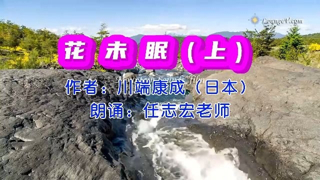 川端康成《花未眠》(上),任志宏老师朗诵