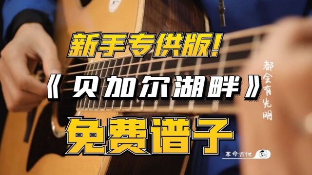 革命吉他NO.225李健《贝加尔湖畔》吉他弹唱教学