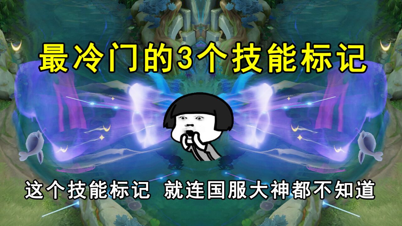 最冷门的3个技能标记,这个技能标记,就连国服大神都不知道!