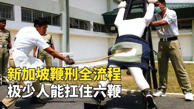 新加坡鞭刑全流程,极少人能扛住6鞭,囚犯宁愿坐牢也不愿挨鞭子